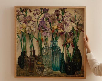 Vintage poster met bloemenstilleven: Frederick Judd Waugh Maritime Art