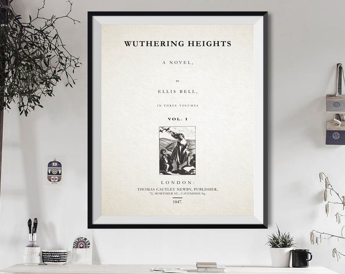 Wuthering Heights Emily Brontë Book Title Page