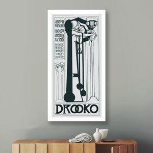Glasgow School Margaret MacDonald Mackintosh Poster for Drooko Umbrellas 1898