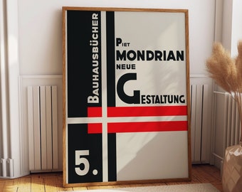 Piet Mondrian Book Cover Reproduction of Neue Gestaltung