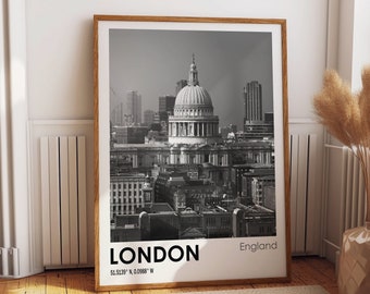 London Travel Poster London Photo Print London Travel Art