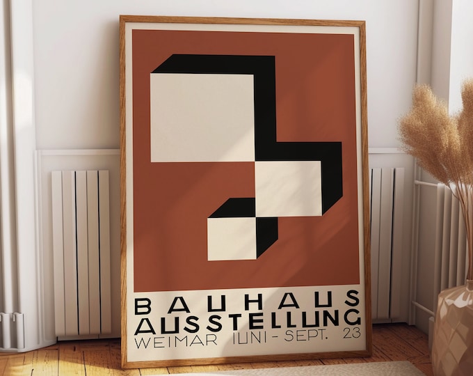 Bauhaus Exhibition Poster 1923 Bauhaus Print Bauhaus Decor