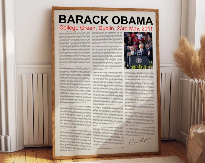 Barack Obama Speech College Green Dublin 2011