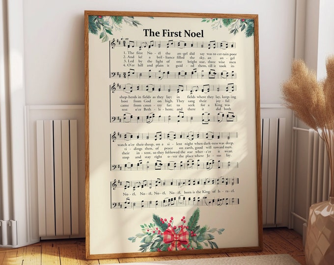 The First Noel Hymn Sheet Christmas Carol Music Sheet