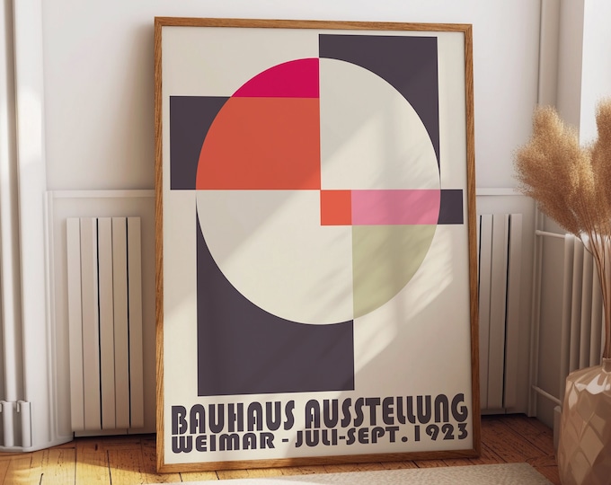 Bauhaus Exhibition Poster Bauhaus Office Poster