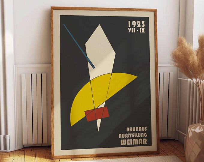 Bauhaus Poster László Moholy Nagy Bauhaus Ausstellung Weimar