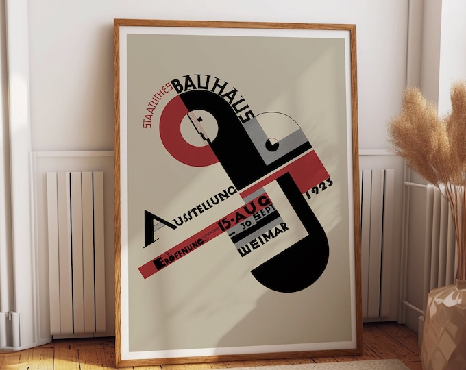 Bauhaus Exhibition 1923: Embrace Avant-Garde Brilliance with this Iconic Bauhaus Poster Art Print Bauhaus Exhibition Poster 1923