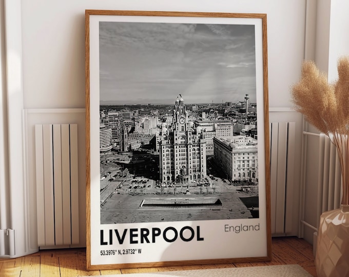 Liverpool Travel Poster Liverpool Photo Print Liverpool Travel Art