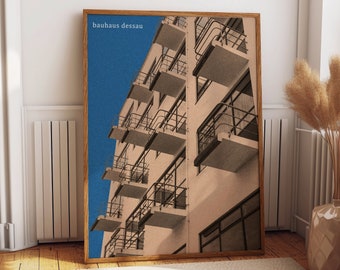 Bauhaus Architecture Poster Bauhaus Dessau Bauhaus Building Design