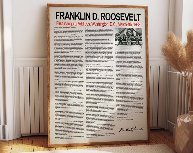 Franklin D Roosevelt Inaugural Speech Election Speech