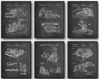 Excavator Poster Construction Poster Construction Print Trucks Poster Construction Wall Art Digger Poster Builder Digger Poster WB366-WB372