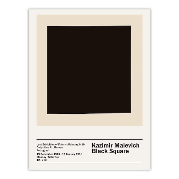 カジミール・マレーヴィチ展「黒の正方形」1915年ロシア抽象芸術