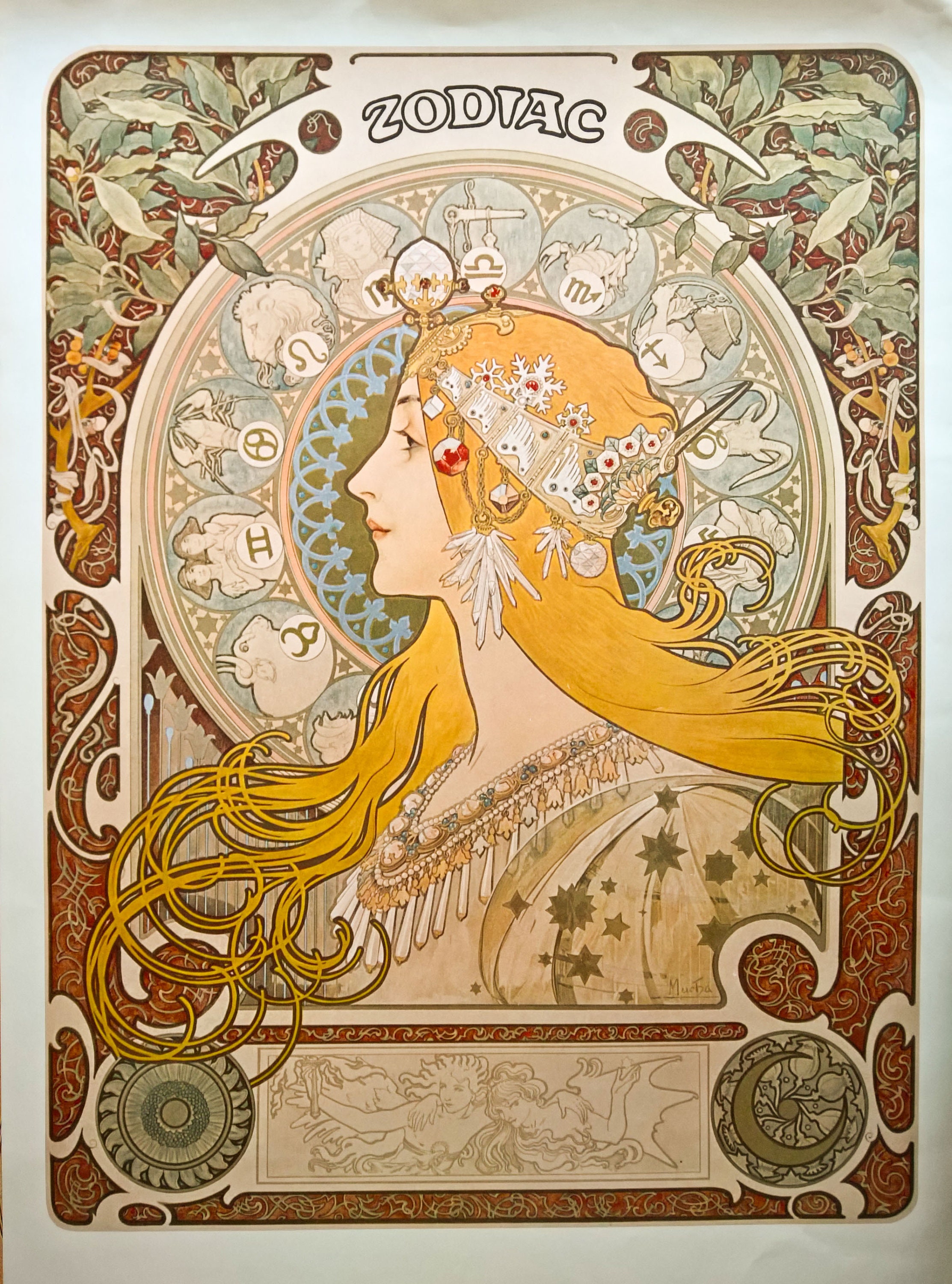 Alphonse Mucha Prints Set of 3 Art Nouveau Posters