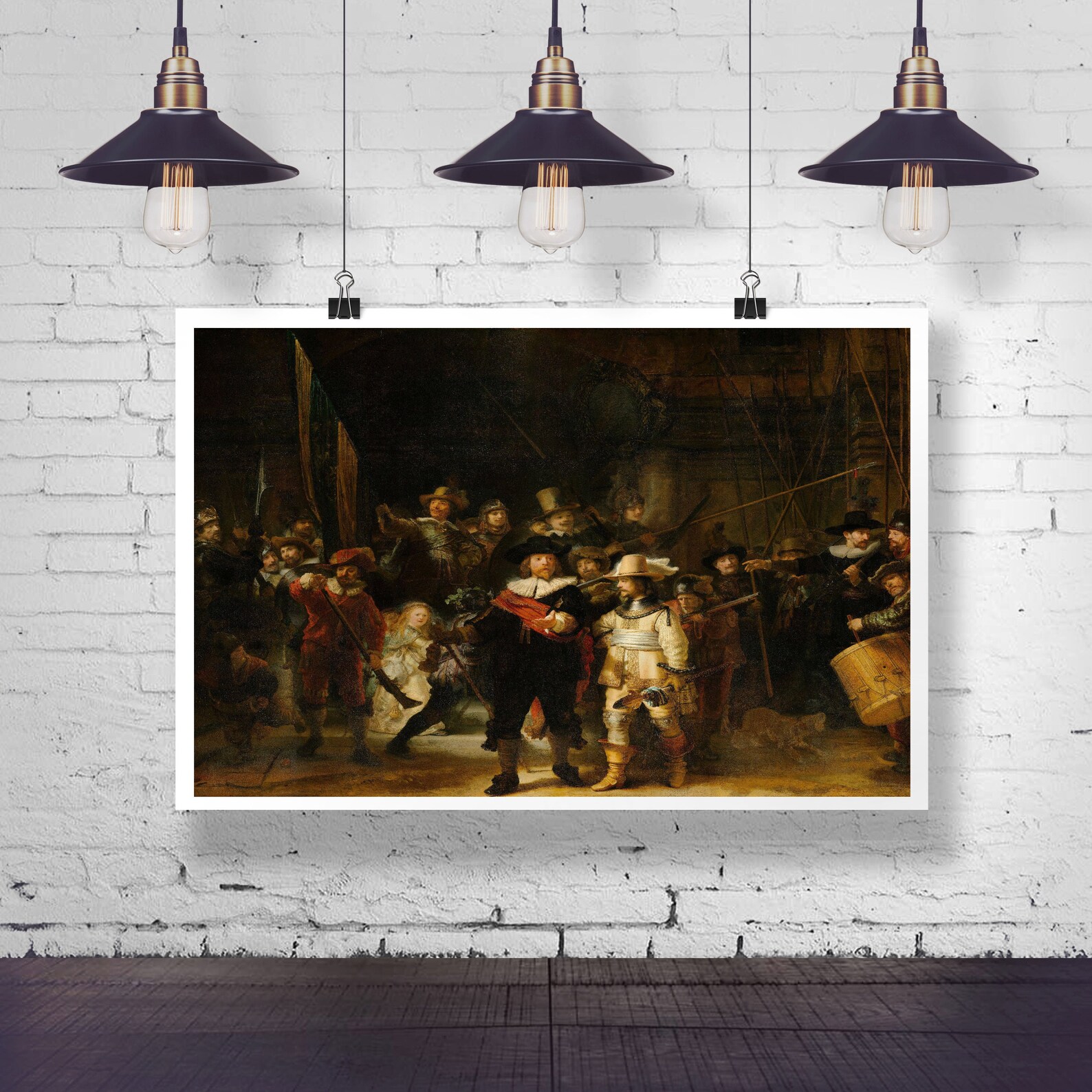 Rembrandt The Night Watch Painting Large Rembrandt Painting Etsy