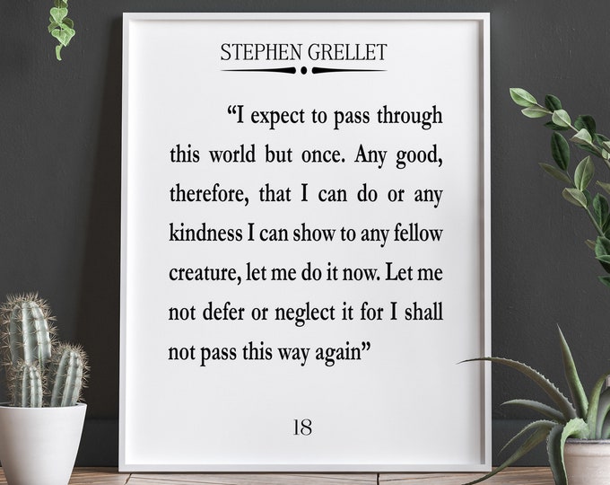 Kindness Quote Simplicity Quote by Stephen Grellet