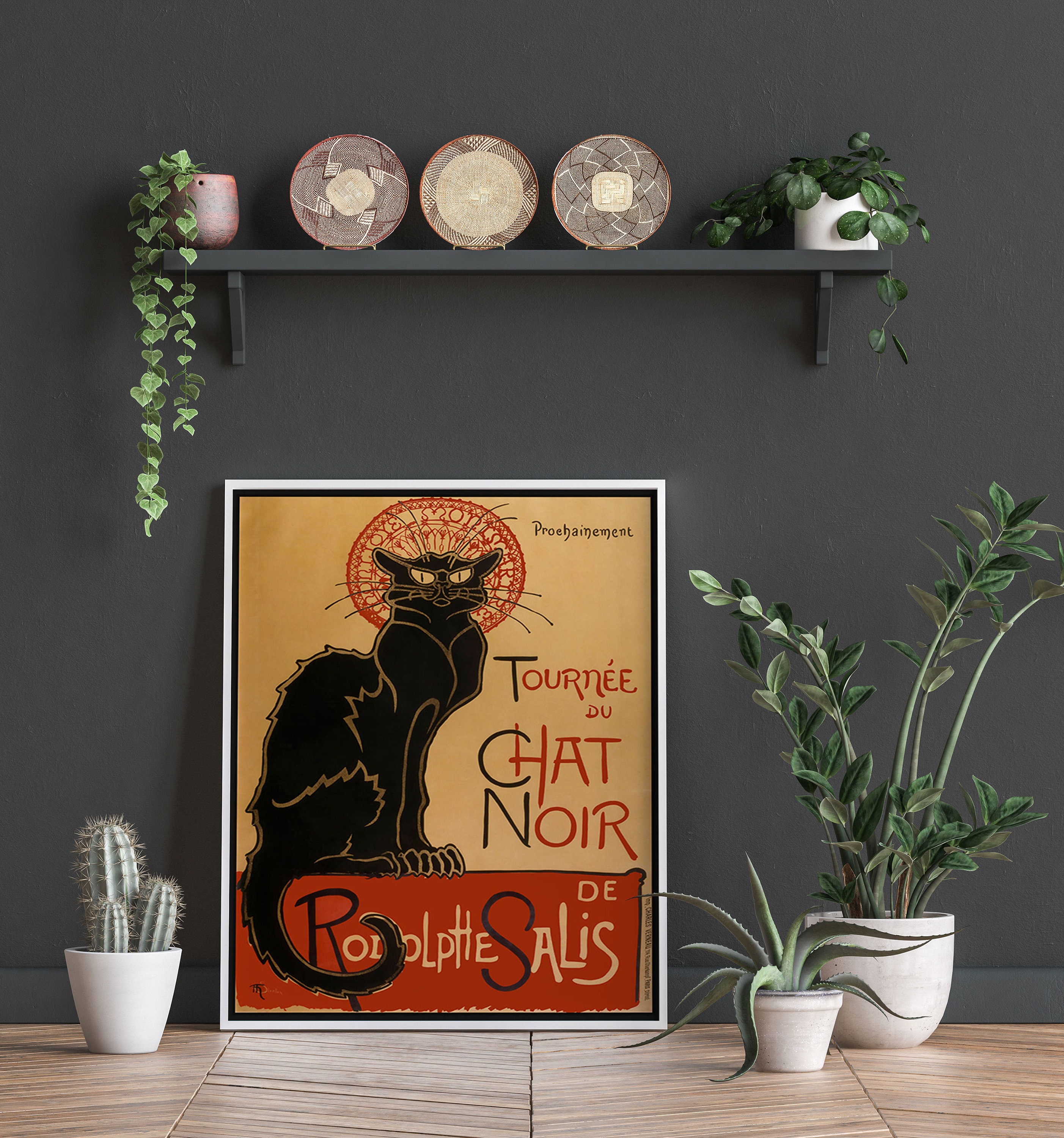 Fashion Lady Le Chat Noir Black Cat France French 16"X20" Vintage Poster FREE SH 