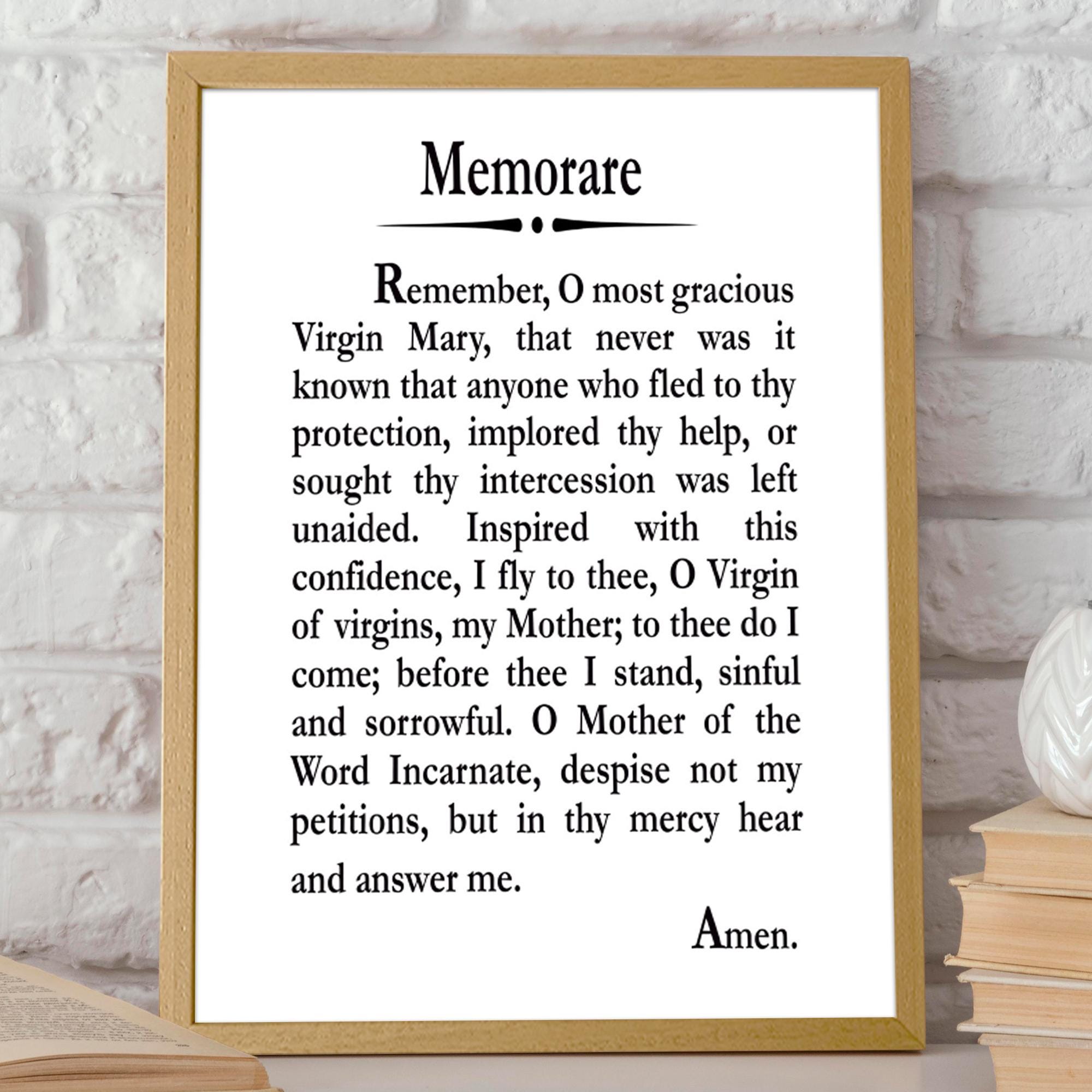 buy-memorare-prayer-online-in-india-etsy-india for Free Printable Memorare Prayer Card Buy Memorare Prayer Online In India - Etsy India for Free Printable Memorare Prayer Card