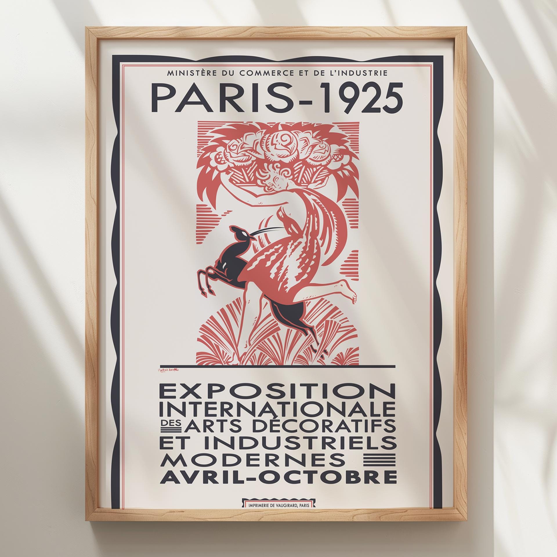 1925年パリ・アールデコ展ポスター：額入りまたはキャンバスプリント