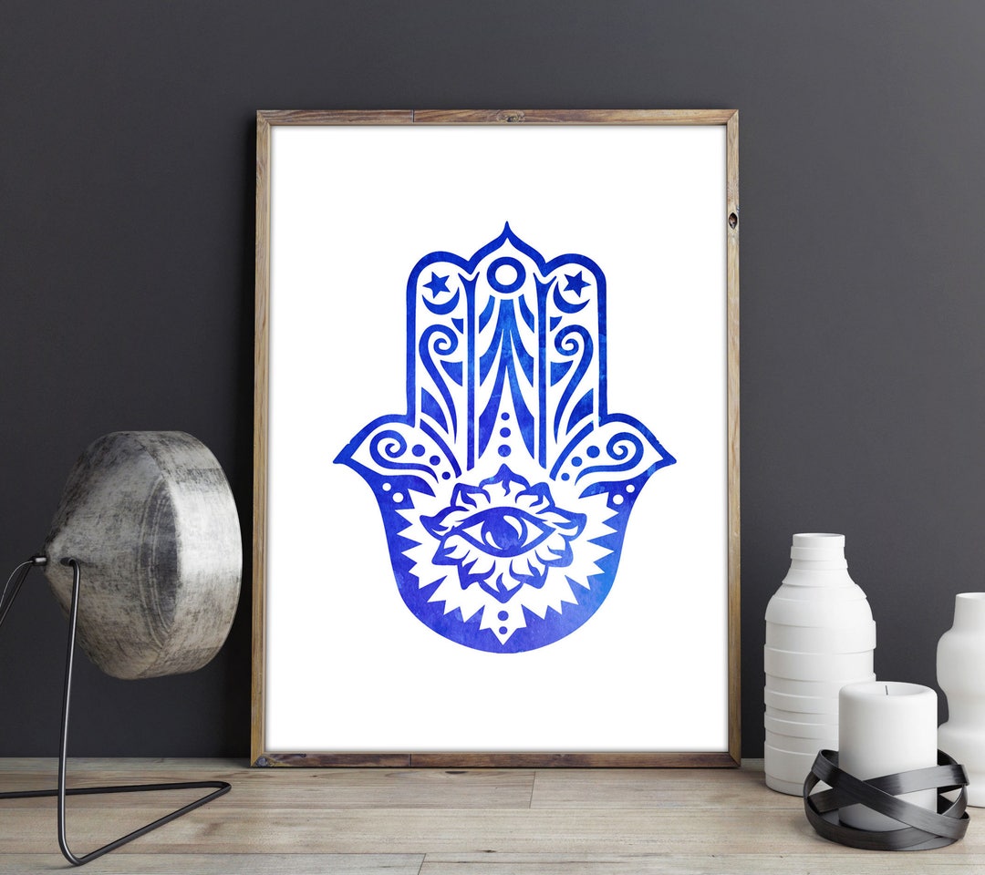 Hamsa Poster Hamsa Hand Print Hamsa Wall Art Hamsa Art Hamsa - Etsy