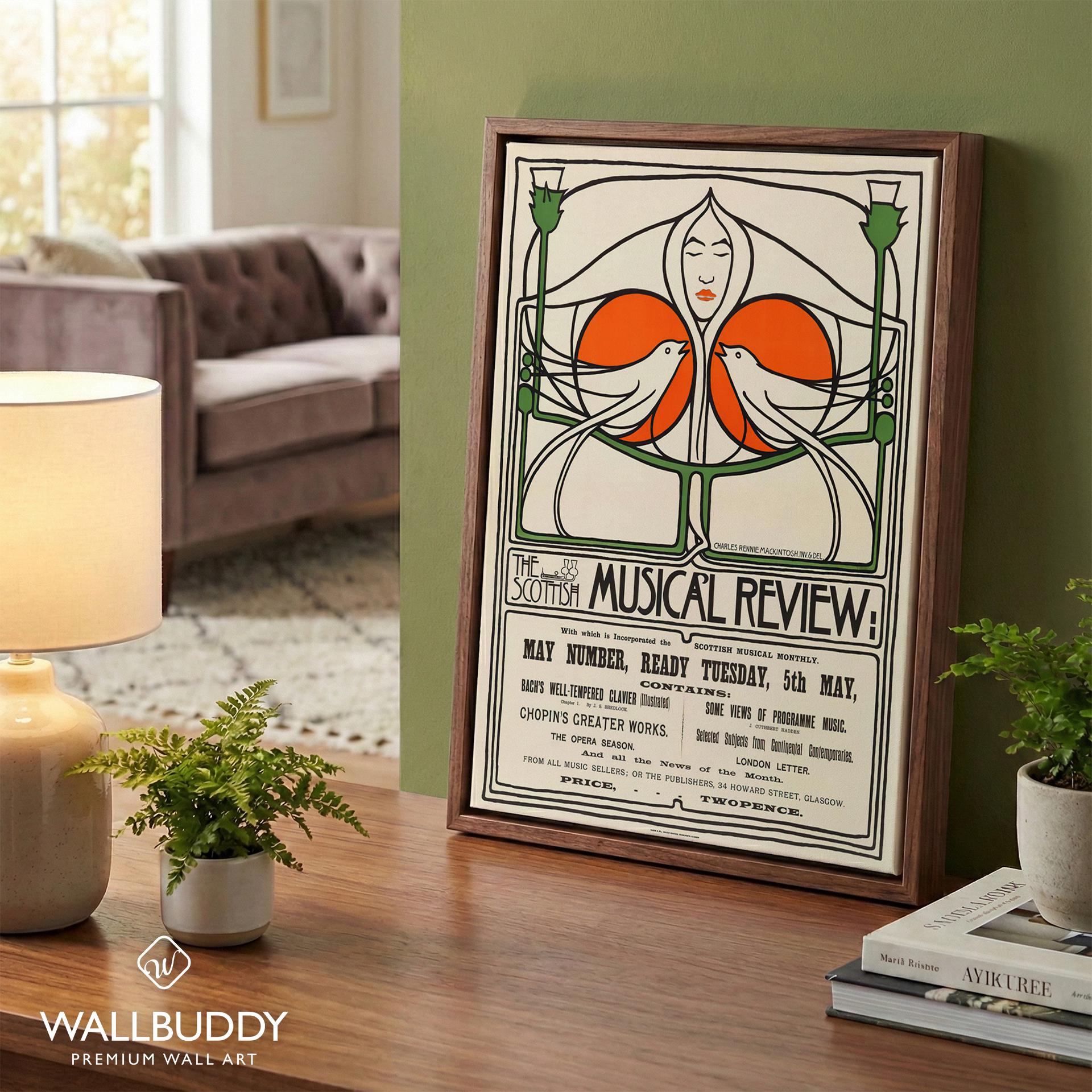 Charles Rennie Mackintosh Scottish Art Nouveau Poster: Glasgow