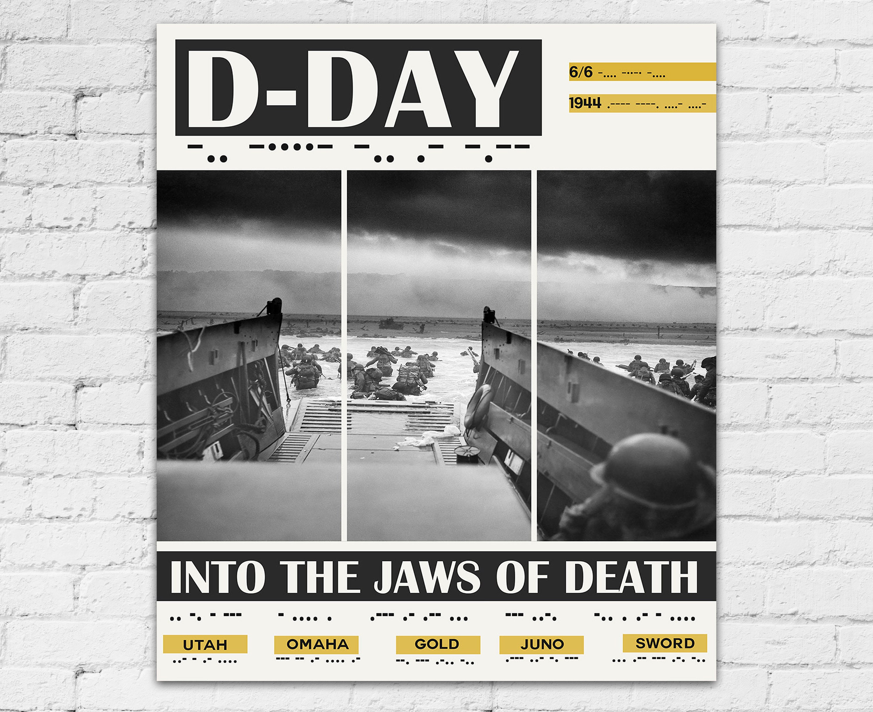 DDay Poster WWII Exhibition Poster of D Day Landings