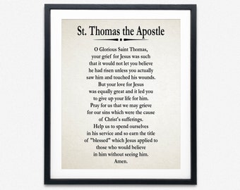 Prayer of St Thomas the Apostle Prayer for Direction and Discernment
