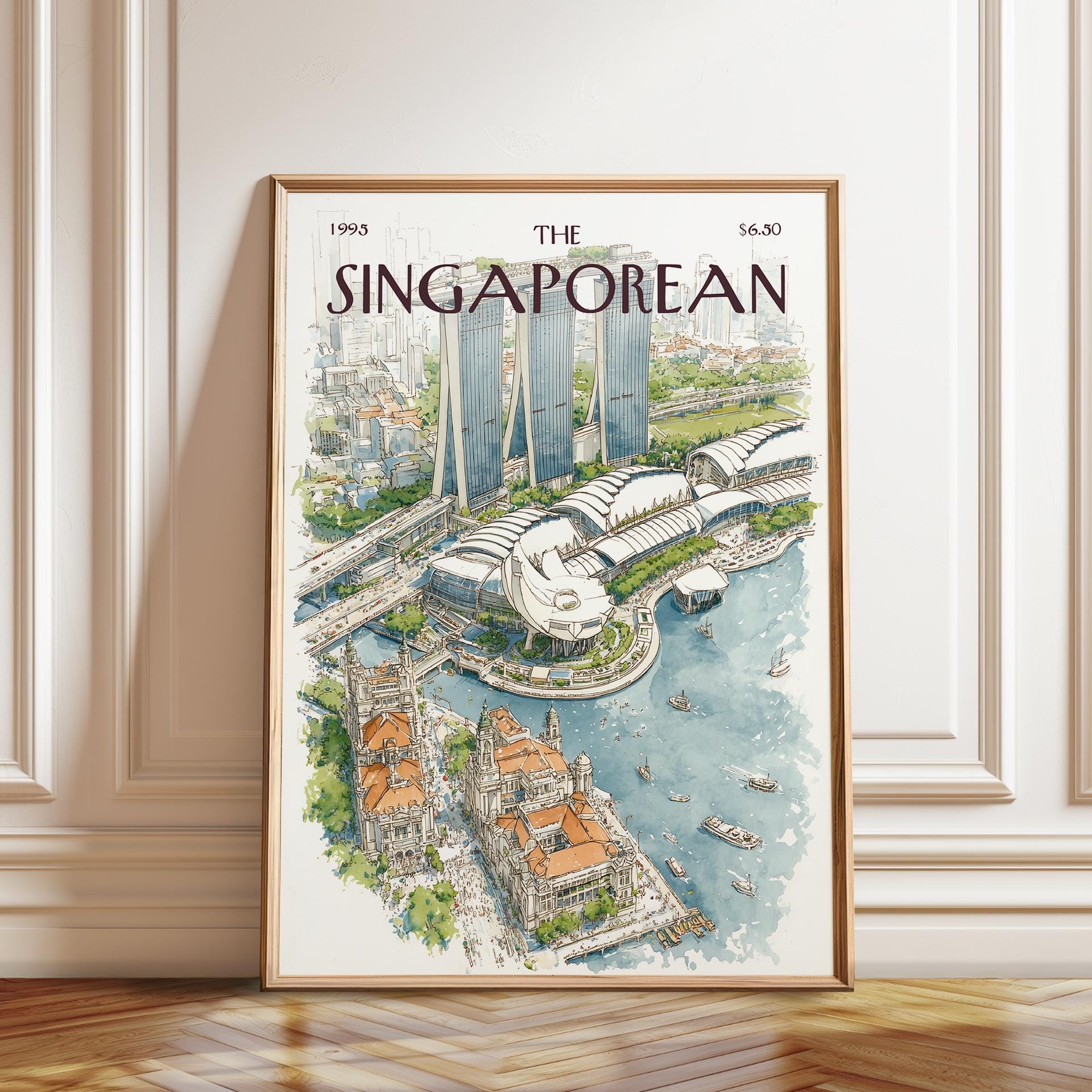 額装ポスター シンガポール・ウィンドウズ Singapore poster - Etsy 日本