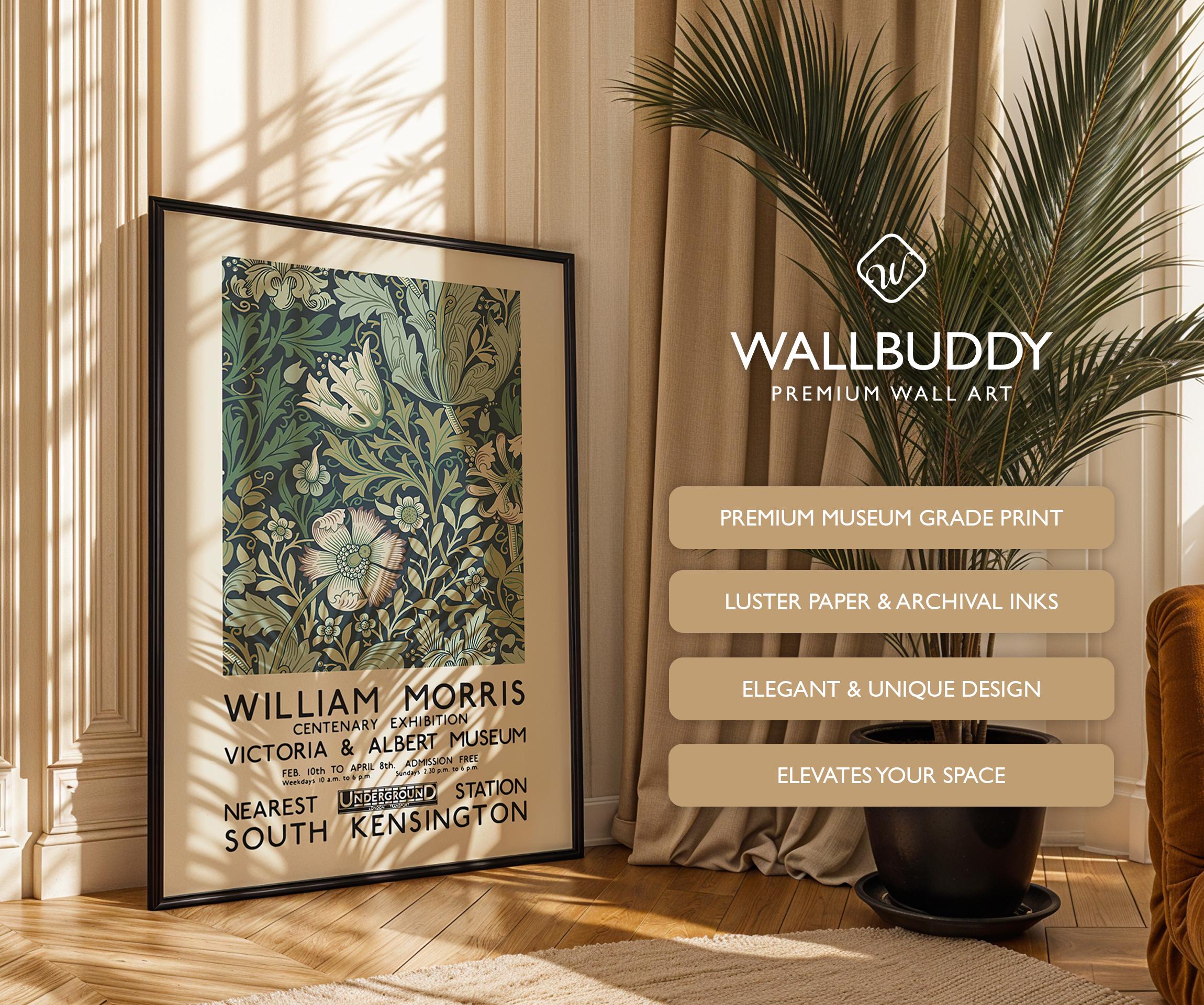 William Morris Exhibition Poster: Victoria & Albert Museum Print
