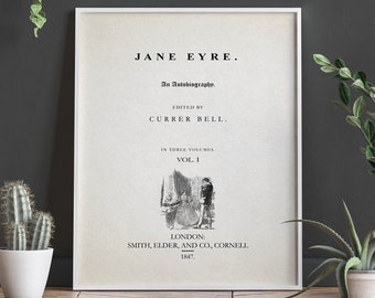 Jane Eyre Charlotte Brontë Book Title Page