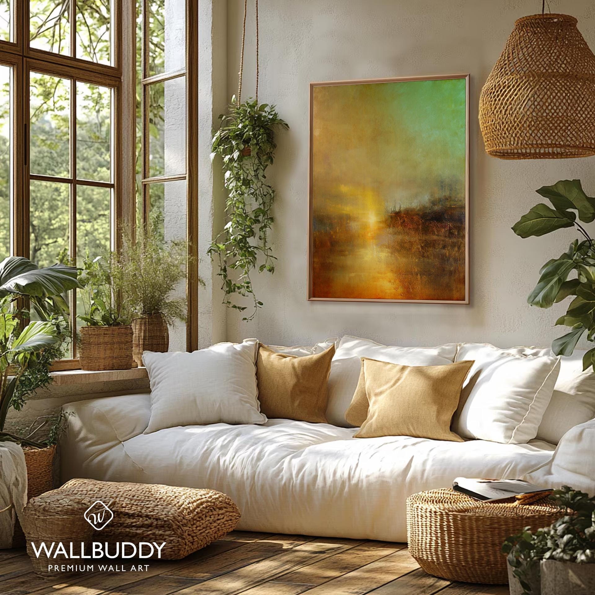 ウィリアム・ターナーの夕焼け抽象画：ファインアートプリント