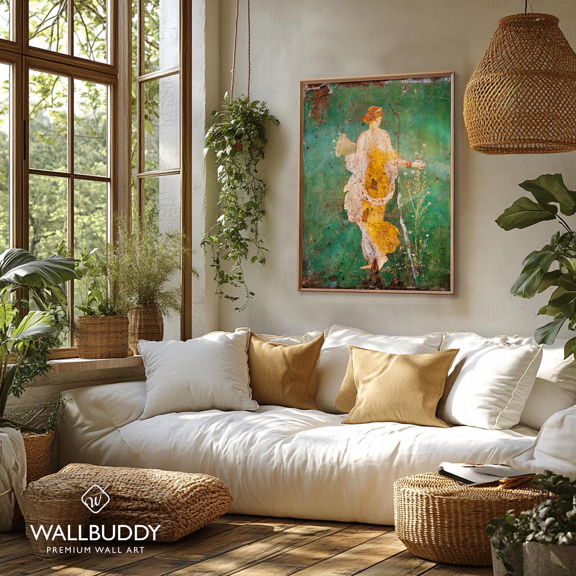 古代ローマの女神フローラの版画：ポンペイのフレスコ画 - Etsy 日本