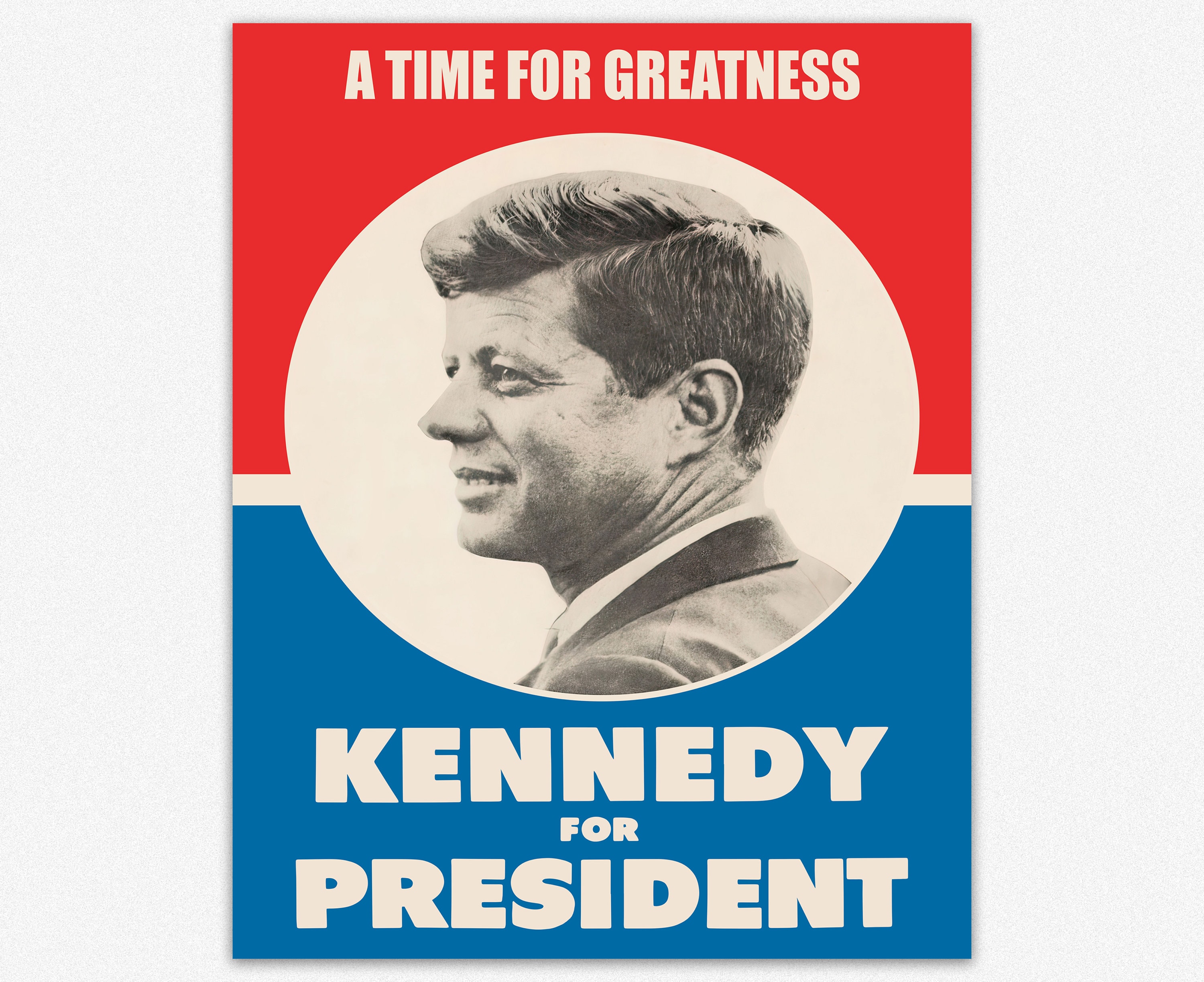 JFK Presidential Campaign Poster JFK Election Poster Politics Etsy
