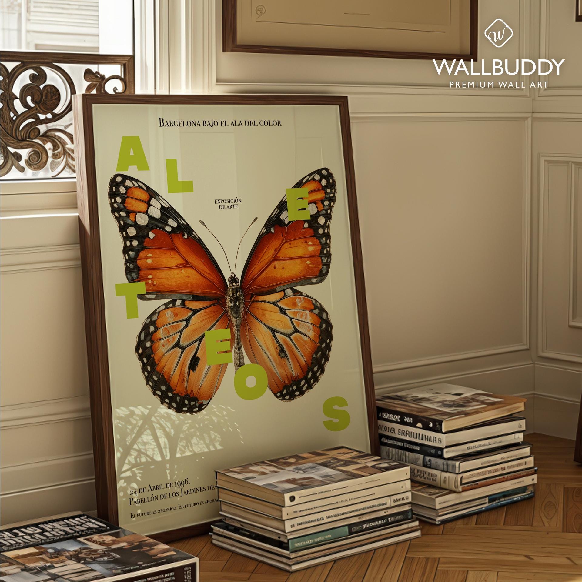 Monarch Butterfly Illustration Poster | Natural History Insect Art ...