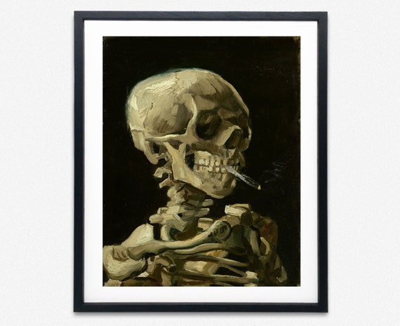 van gogh skeleton painting