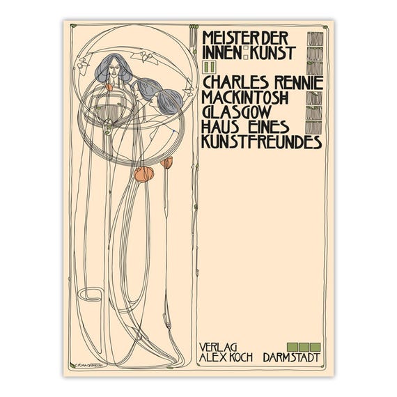 Margaret Macdonald Mackintosh Glasgow School Poster – Art Nouveau