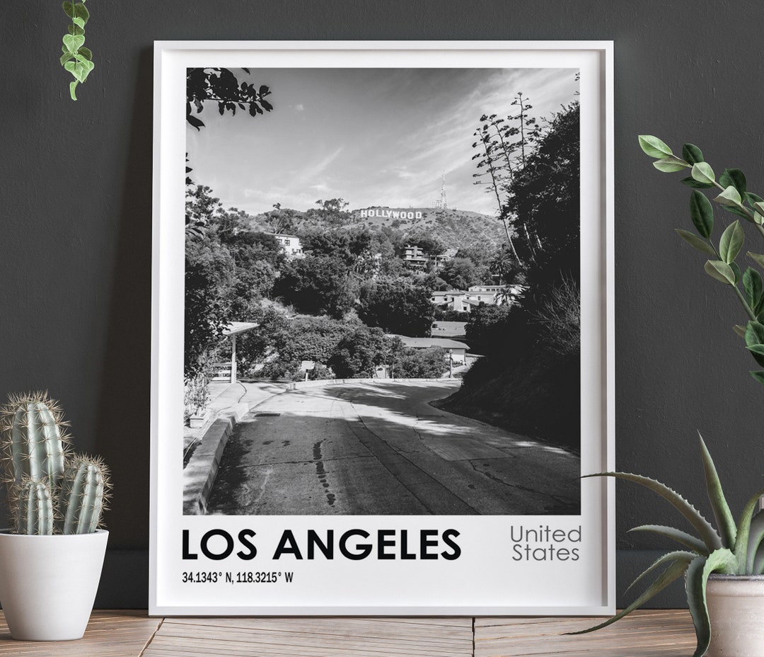 Los Angeles Travel Poster Los Angeles Photo Print Travel Art - Etsy