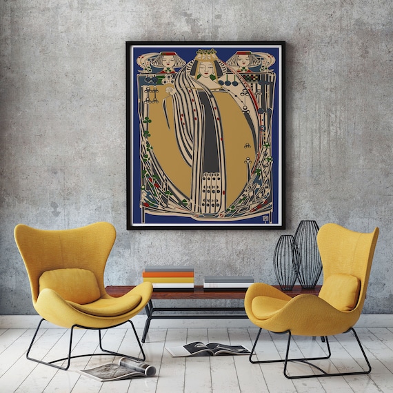 The 4 Queens by Margaret Macdonald Mackintosh Playing Cards Prints