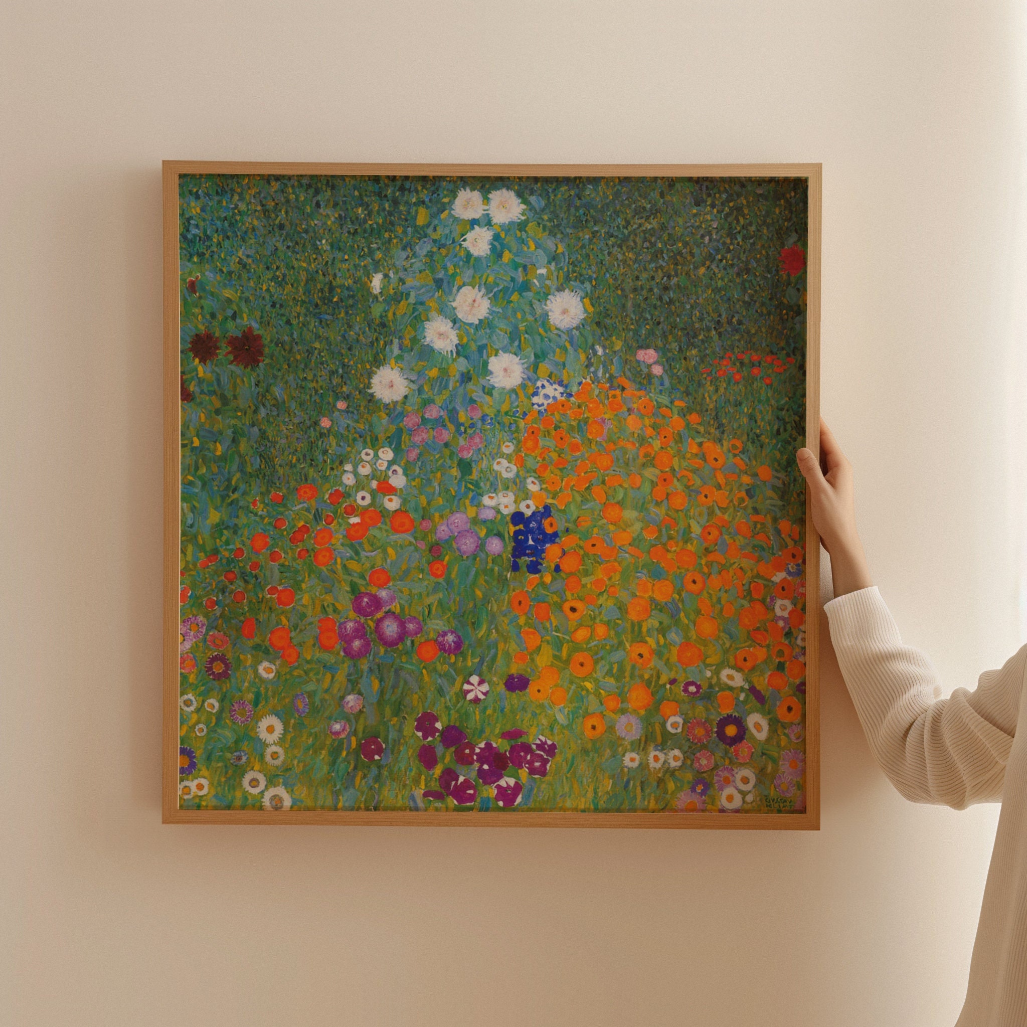 絵画 の花の NO.596】花の庭園絵画アートポスター☆ガーデンボタニカル