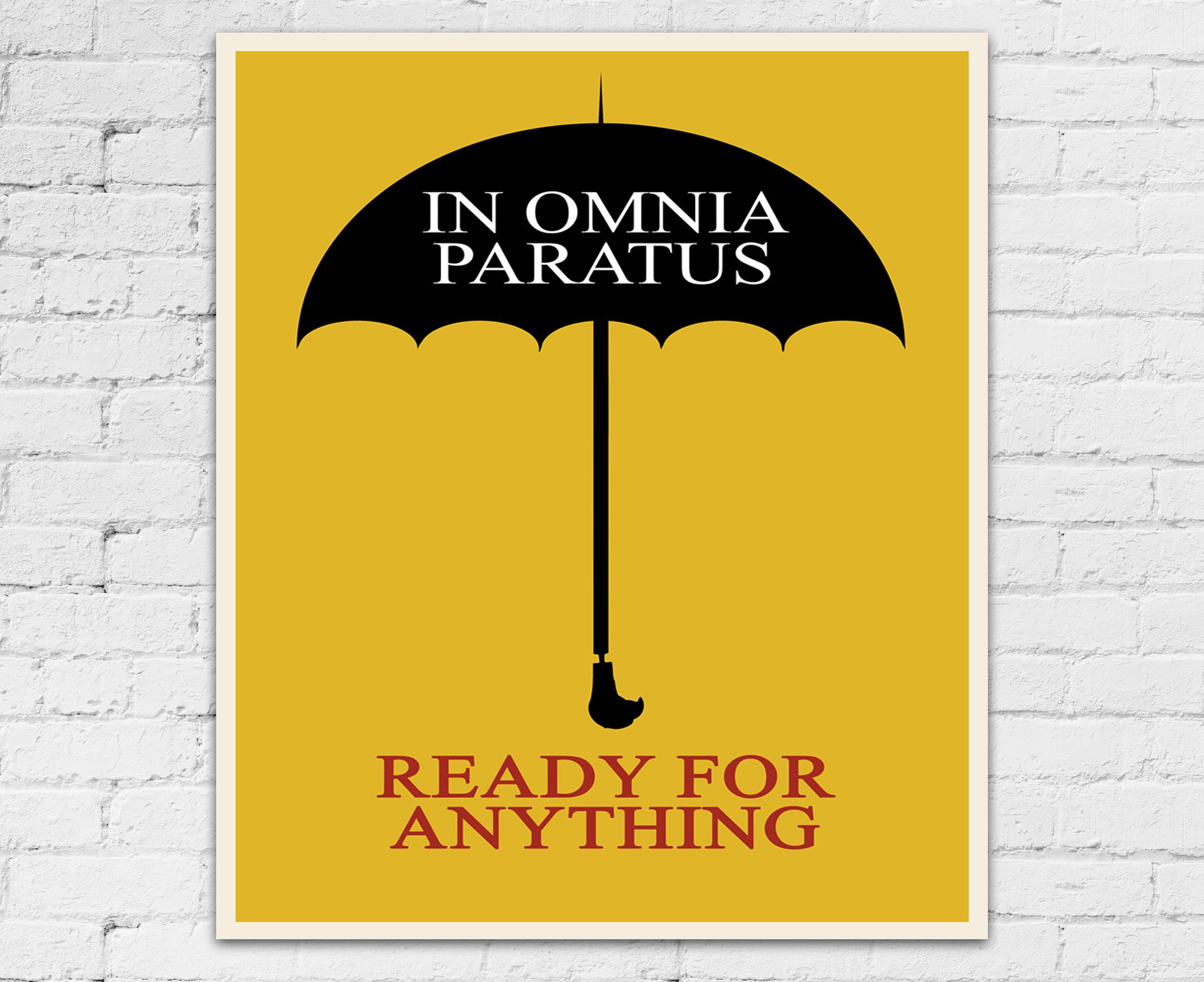 In Omnia Paratus Poster Ready For Anything Print Latin Quote Poster