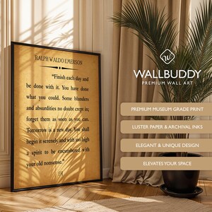 Ralph Waldo Emerson Quote Print: Inspiring Recovery Wall Art image 4
