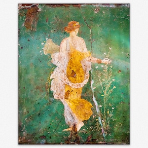 Ancient Roman Goddess Flora Roman Fresco Poster of the Goddess of Flowering Plants Antique Painting Antiquity Wall Art image 9