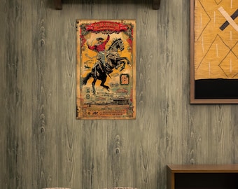 カウボーイと馬の壁飾り - シャイアン・フロンティア・デイズ・ロデオ