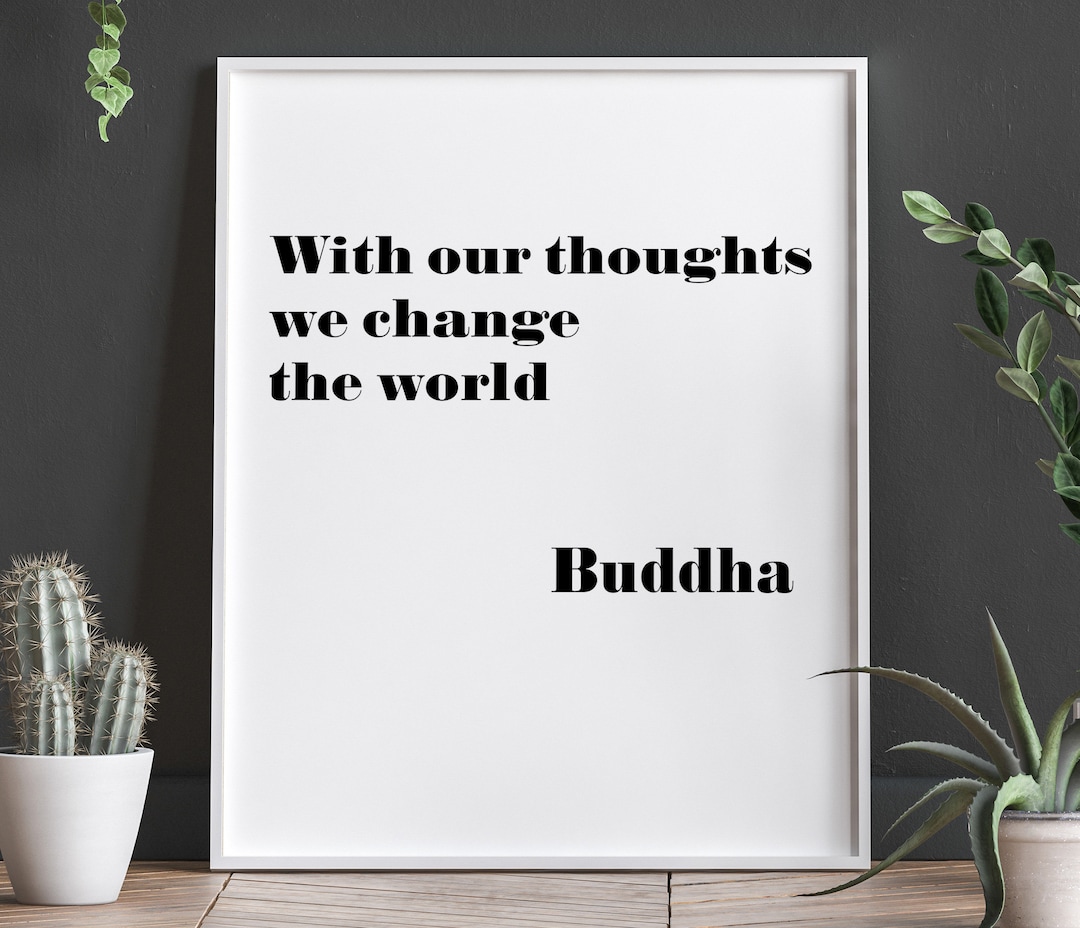 Buddha Quote Buddha Poster Buddhist Art Buddhist Poster Meditation ...