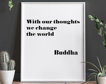 Buddha Quote | Buddha Poster | Buddhist Art | Buddhist Poster | Meditation Decor