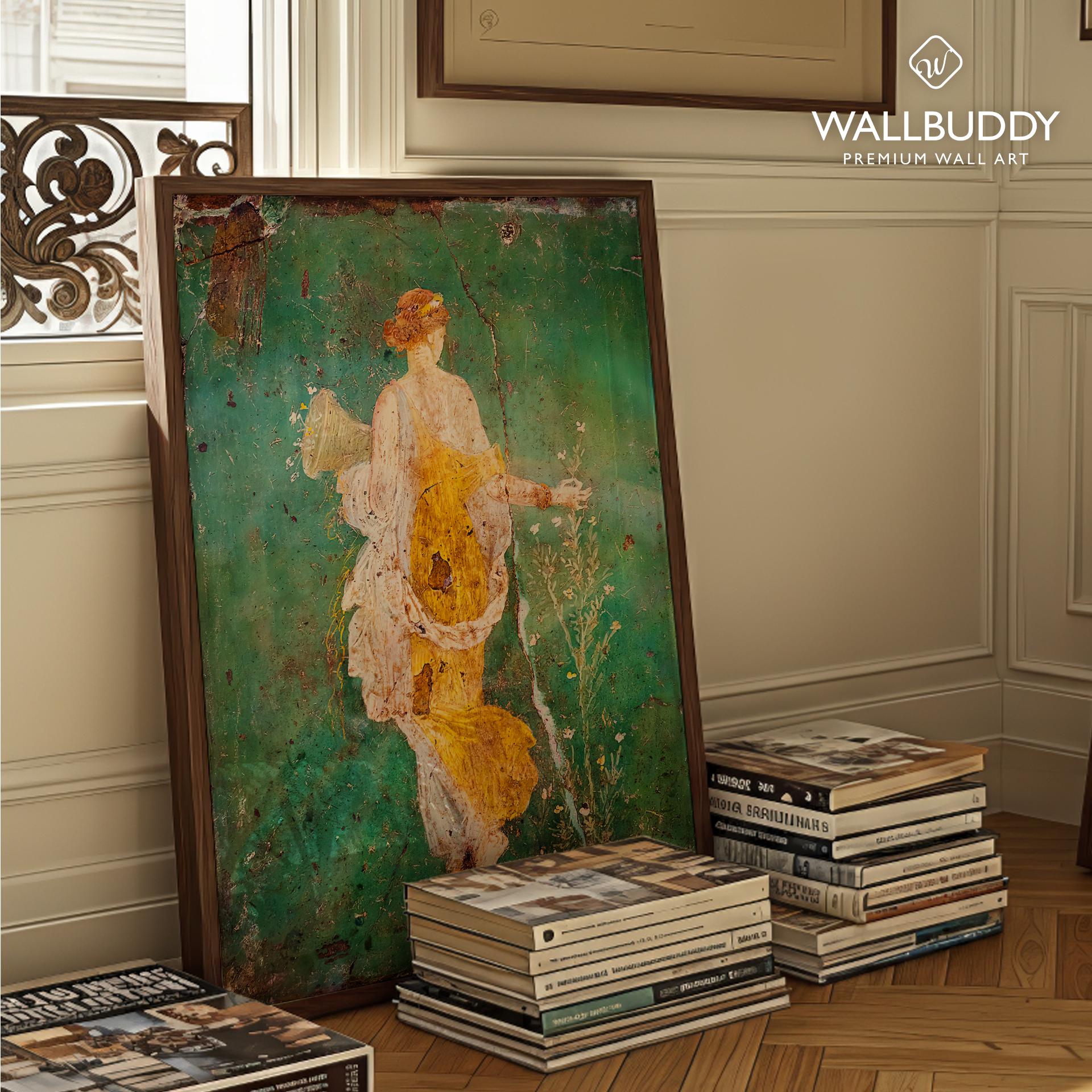 Roman Goddess Flora Wall Art Print – Ancient Pompeii Fresco