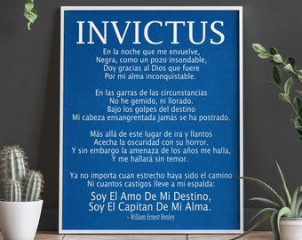 Poema Invictus en Español Castellano Poesía de William Ernest Henley