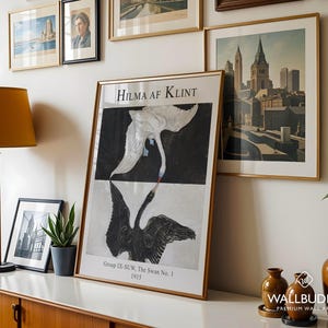 Hilma af Klint Swan Poster: Black and White Spiritual Art image 4