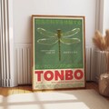 Dragonfly Delight: Classy Wall Art Room Decor - Tonbo 2003 Nagoya Nihon Exhibition Wall Poster - Gift for Japan Art Enthusiasts product logo