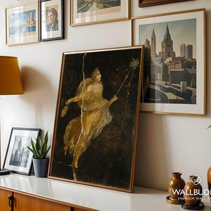Dancing Maenad Art Print: Ancient Roman Fresco, Bacchic Mythology image 5