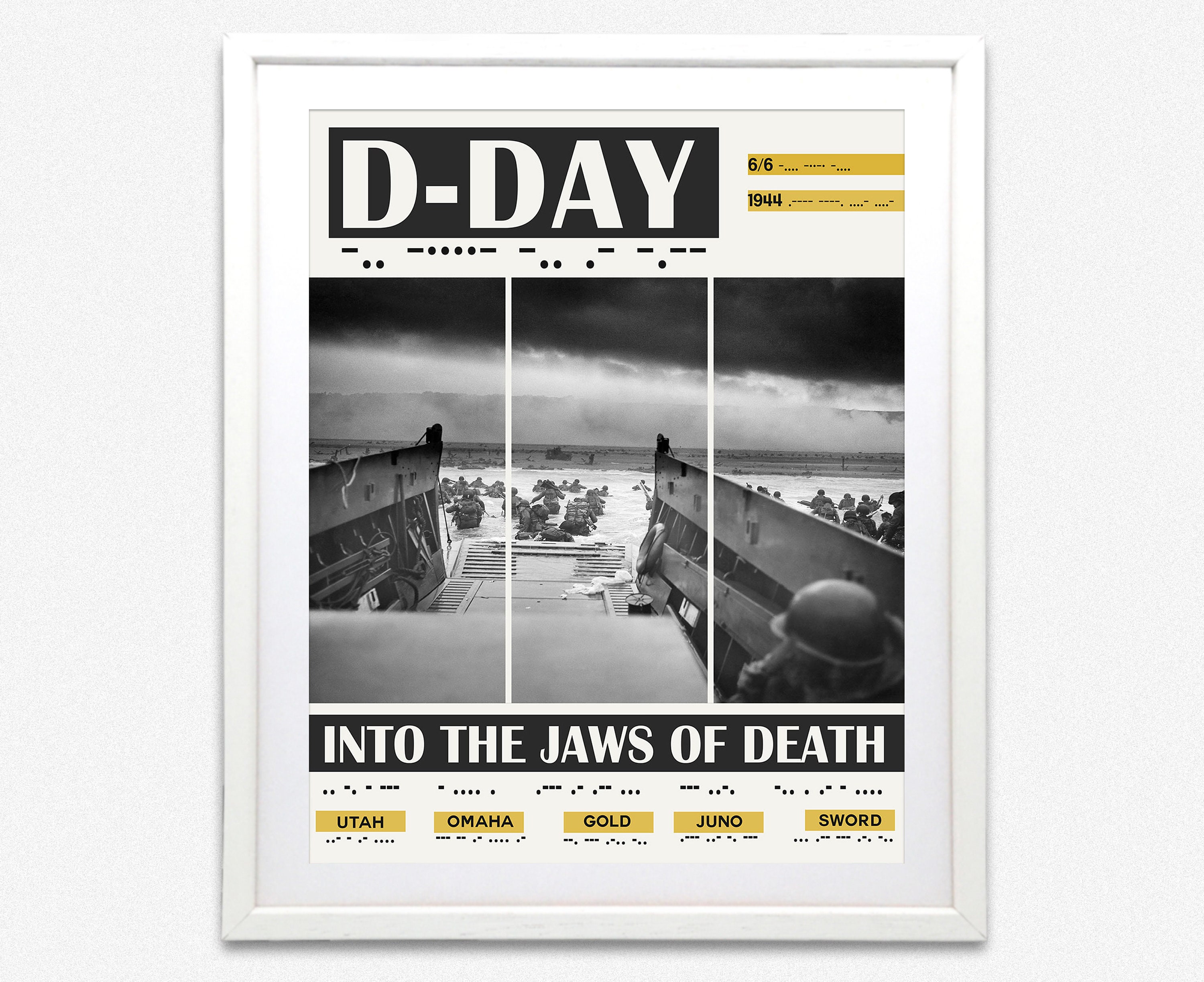DDay Poster WWII Exhibition Poster of D Day Landings